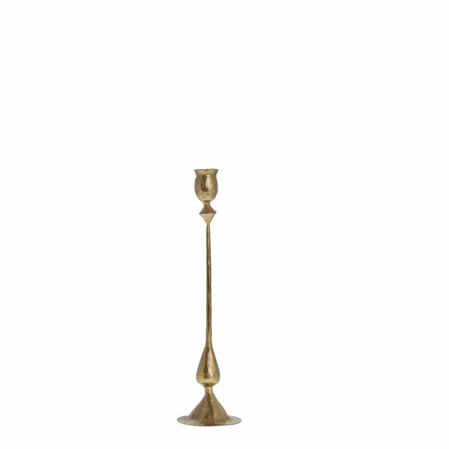 Ingrid candlestick  7X7X33.5 cm. L. Gold