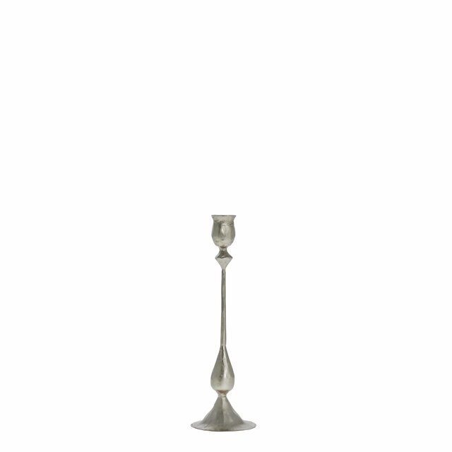Ingrid candlestick  7X7X27 cm. Silver