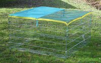 Utomhushage Kerbl med rymningsskydd 115x115x65cm