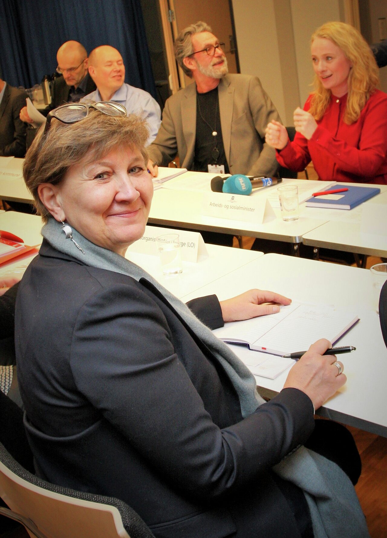 Mette Nord, Fagforbundet ogAnniken Hauglie, arbeids- og sosialminister.