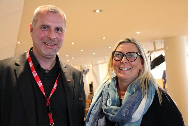 Tar ikke gjenvalg: Nestleder i LO, Roger Haga Heimli. Her sammen med Kristin Sæther, fra da de begge to ble valgt inn i LO-ledelsen fra Fagforbundet i 2017. 