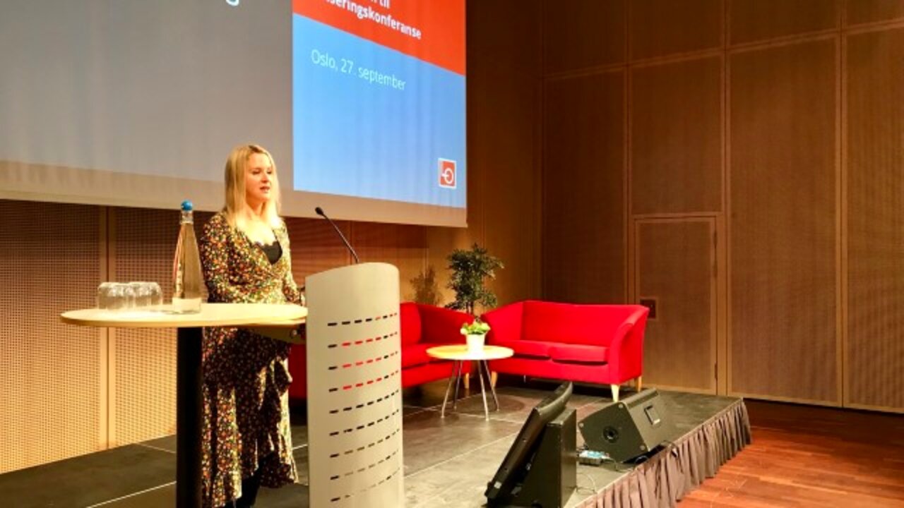 Førstesekretær Julie Lødrup åpnet lanseringen av LO Selvstendig.