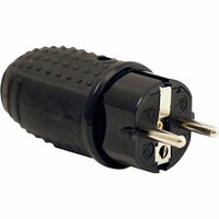 Stickpropp Valux jordad IP44 gummi svart