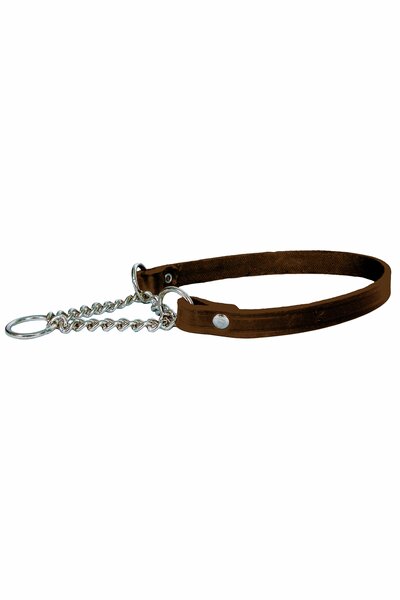 Halvstryphalsband Alac läder
