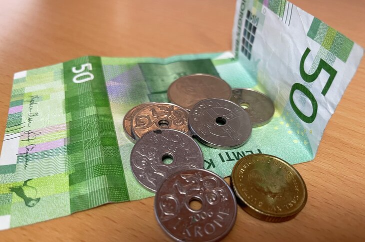 Bilde av noen norske pengesedler