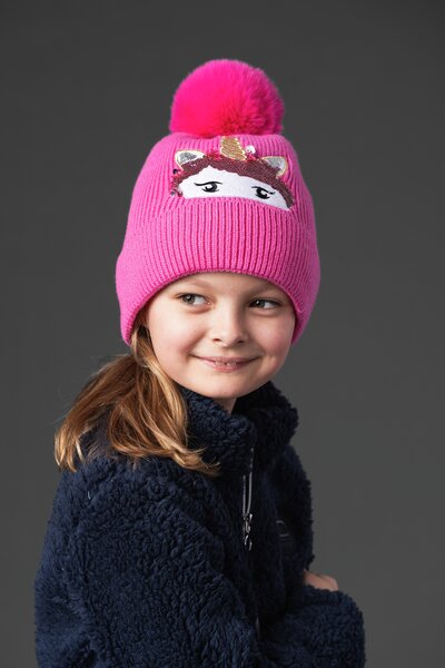 Mössa Equipage Enhörning rosa