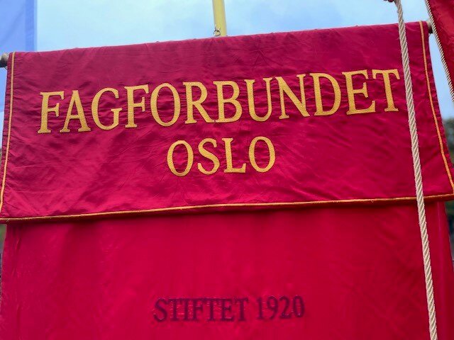 Fanen til Fagforbundet Oslo