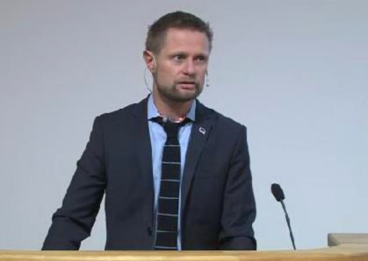 Helse- og omsorgsminister Bent Høie (H) holdt sin første sykehustale som statsråd.