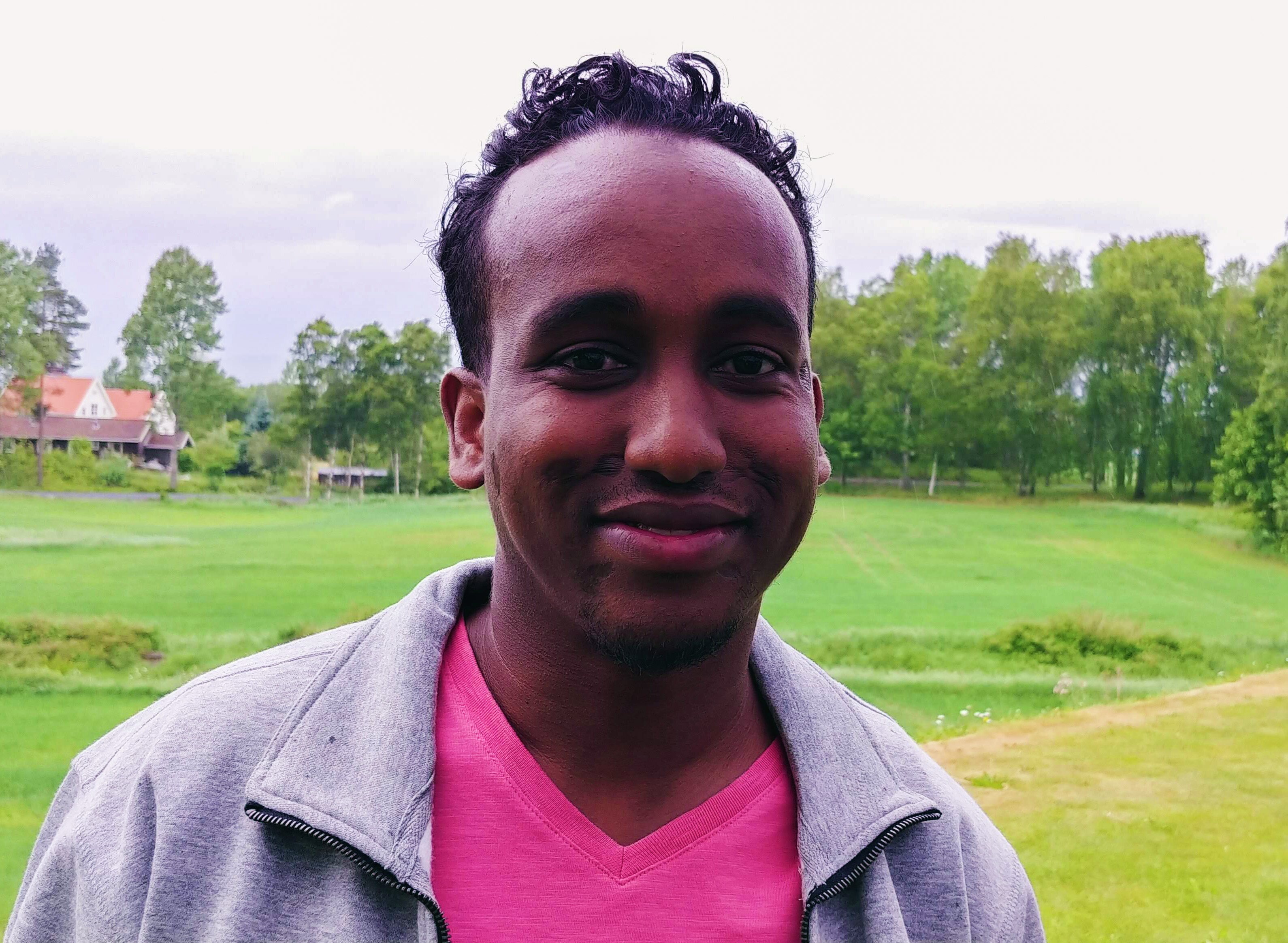 Mohamed Amaleti Abdi, sitter i Fagforbundets sentrale ungdomsutvalg.