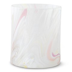 Magnor - Swirl drikkeglass/lykt hvit multi 35 cl