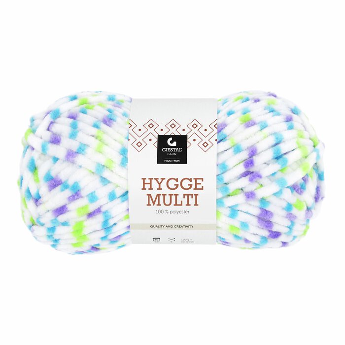 Hygge Multi - Grønn/lilla/blå dots