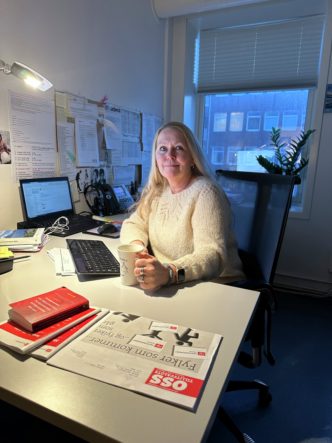 Erfaren lønnsforhandler: Hovedtillitsvalgt i Fagforbundet Bodø, Wenche Høyforslett, argumenterer for at kronetillegg er mest rettferdig.