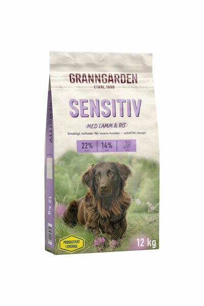 Hundfoder Granngården Sensitiv med lamm & ris 3,75kg