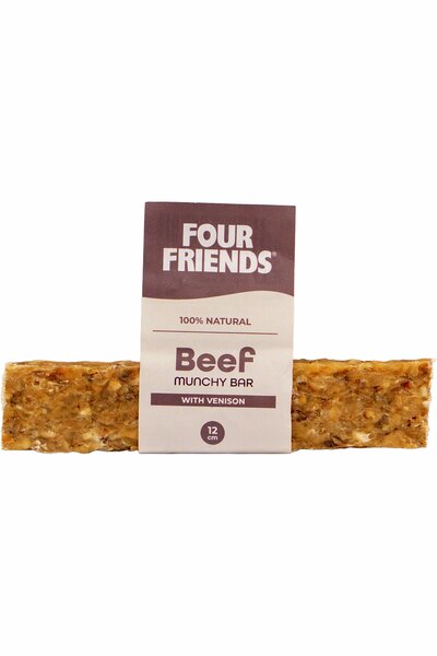 Hundtugg FourFriends Munchy Bar nöt & hjort
