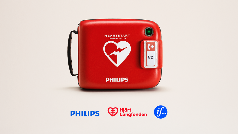 Hjärtstartare - Ifs samarbete med Hjärtlungfonden och Philips