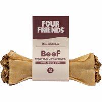 Hundtugg FourFriends Tuggben Beef Rawhide med get