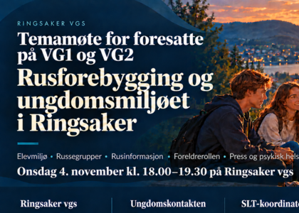 Lenke til artikkel: Temamøte for foresatte om rusforebygging