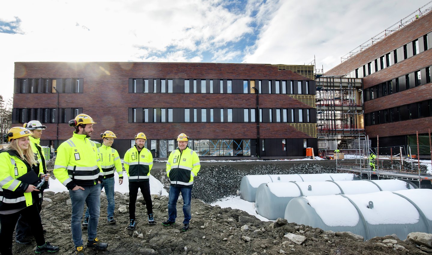 Teamet fra AF Energi & Miljøteknikk på Campus Ås