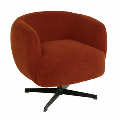 Bubble - Lounge stol Rustrød 75x82x70 100% Polyester, Metall, Skumgummi