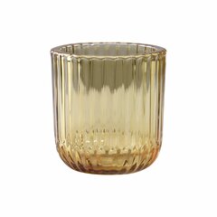 Hennie - Telysholder Amber 7,5x7,5x7,5cm Glass