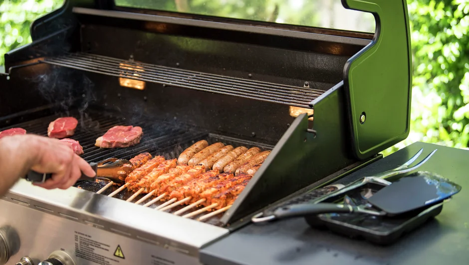 Kjøtt på en grill