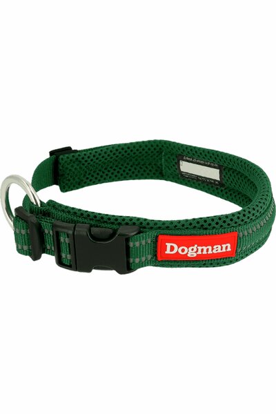 Hundhalsband Dogman Air Mesh vadderat