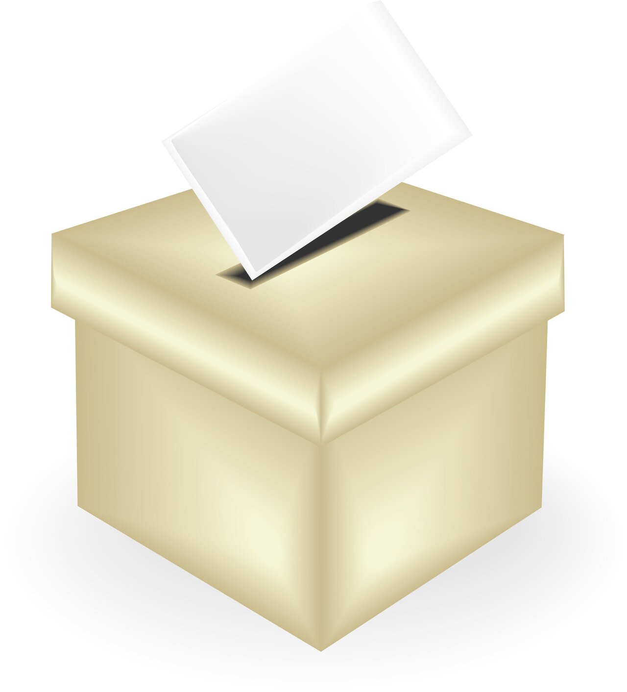 Digitally generated of a ballot box and voting card.stemme valg stemmeurne boks illustrasjon