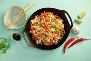 Wok med hodekål