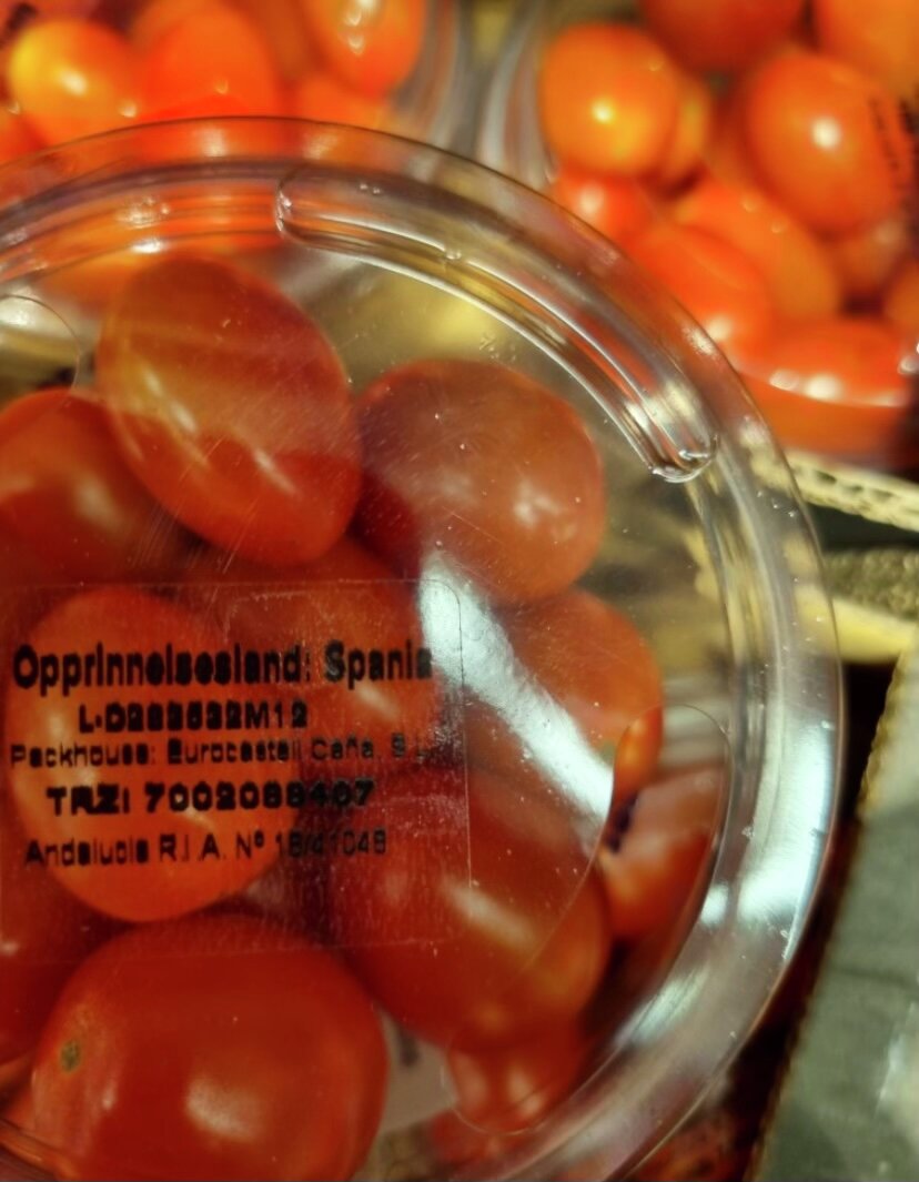 Spanske tomater feilmerket med Nyt Norge