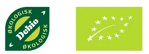 Debio sitt Ø-merke og EU-logoen er bevis på at noe er økologisk godkjent