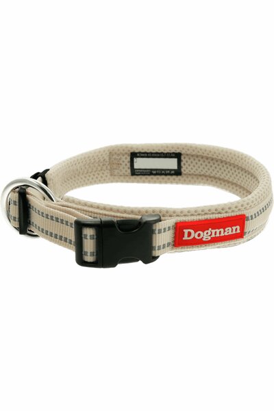 Hundhalsband Dogman Air Mesh vadderat