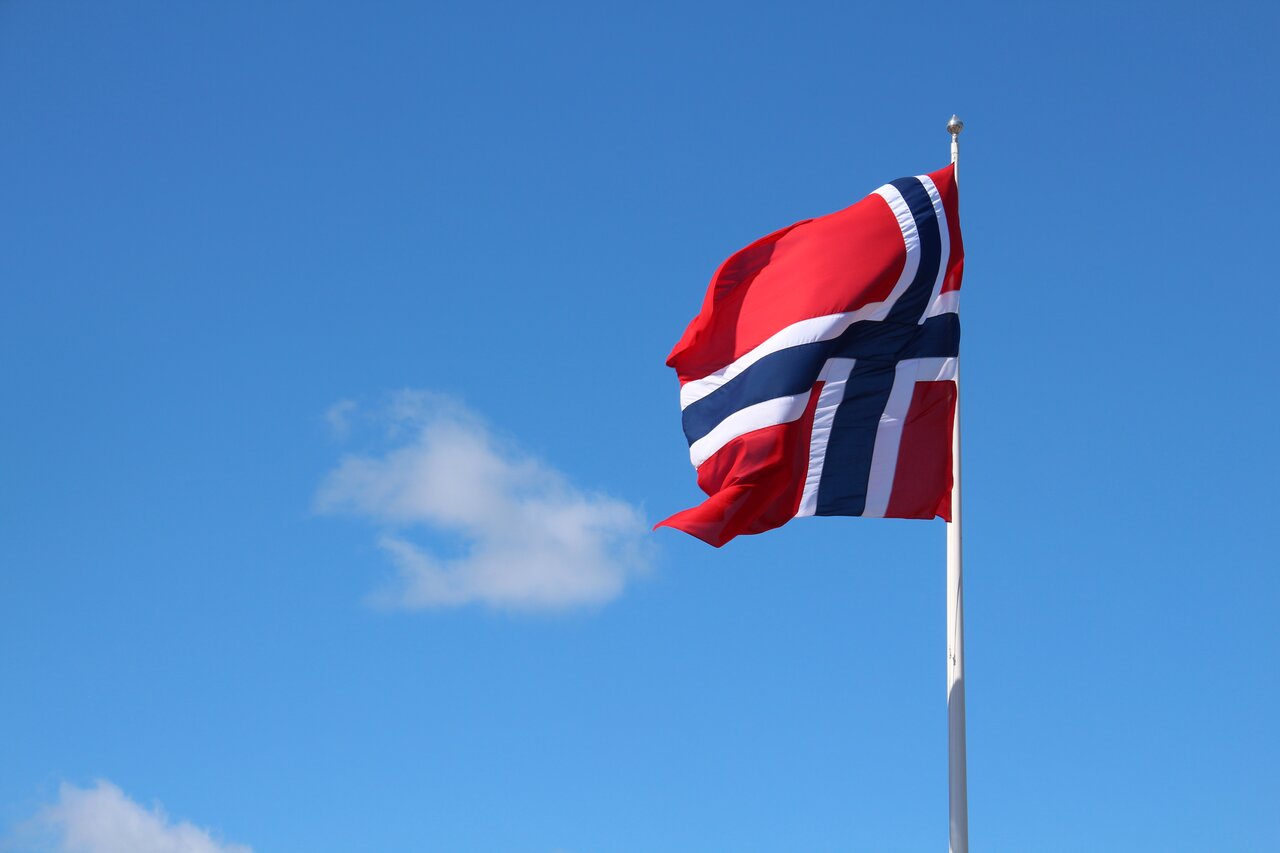 Det norske flagg  illustrasjon