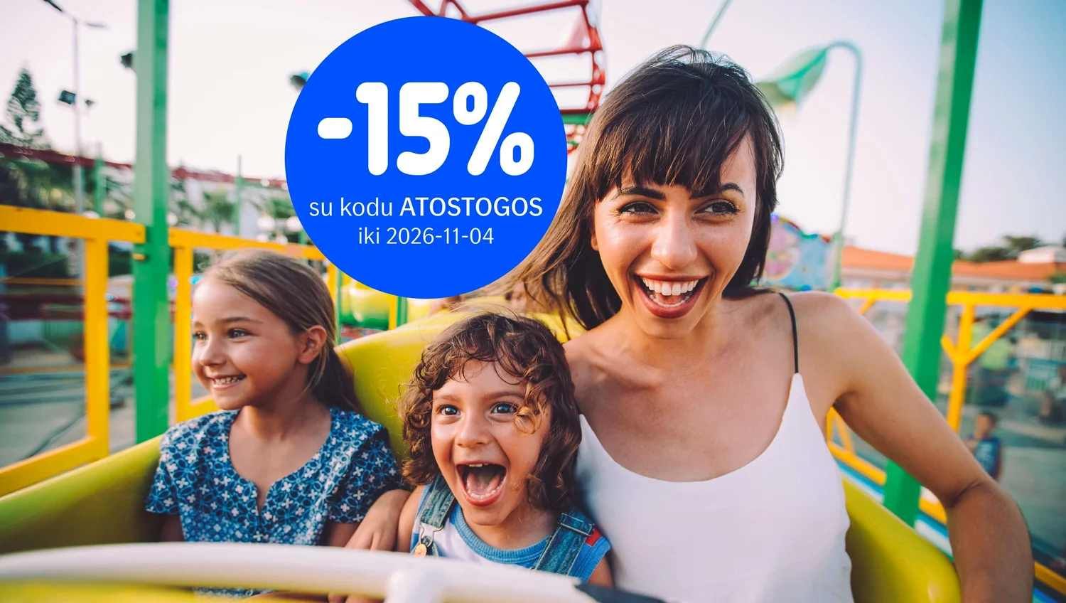 -15% kelionių draudimui