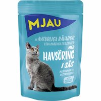 Våtfoder Mjau Adult Megabox kött/fisk bitar i sås för katt 48x85g