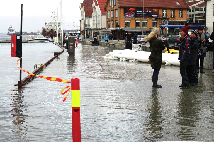 Vågen i Stavanger under ekstremværet Didrik i januar 2020