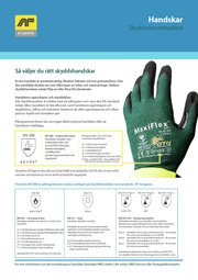 Skyddsutrustningskort handskar