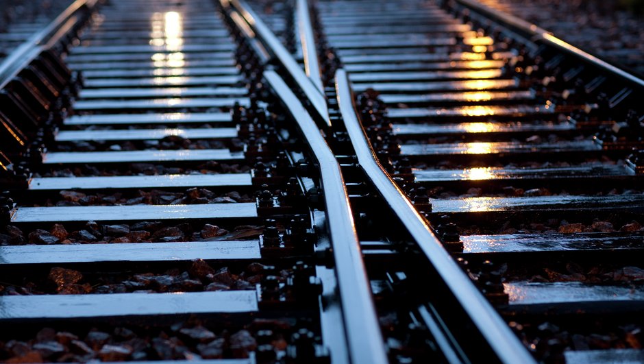 railroad tracks.