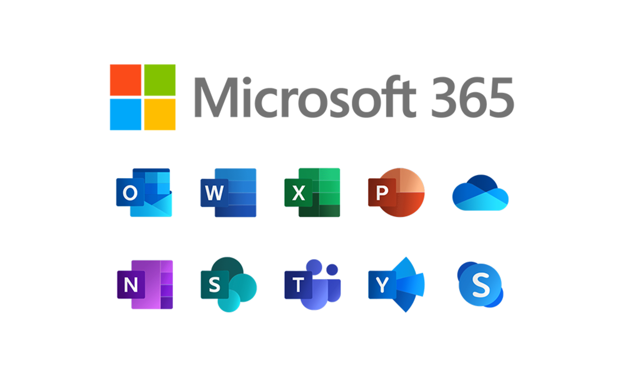 Forskjellige program under Microsoft 365