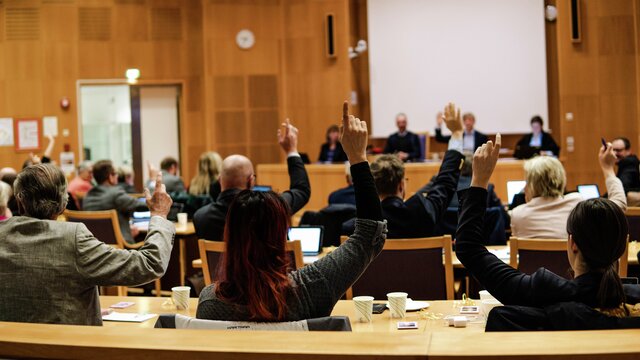 Møte i kommunestyret i Lillestrøm kommune