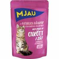 Våtfoder Mjau Adult Megabox kött/fisk bitar i sås för katt 48x85g