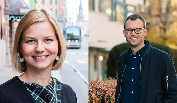 Collage av portrettbilder av Guri Melby og Kjell Ingolf Ropstad
