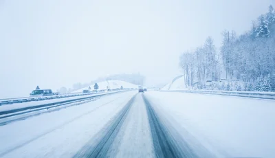 Köra på motorväg på vintern