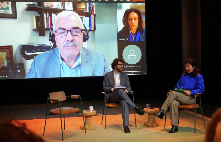 Panelsamtale med Shawan Jabarin, Sari Bashi (videolink) og Dr. Alaa Tartir.
