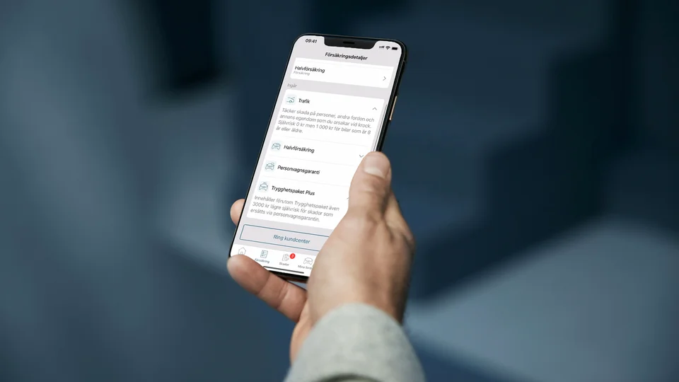 Volvia-appen – Se ditt försäkringsskydd i appen