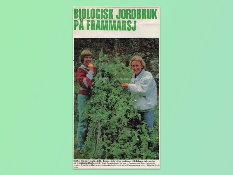Grete Lene Serikstad Sissel Hansen Folkevett 1987 Biologisk jordbruk på frammarsj økologisk landbruk forsøksring (10.07.2021)