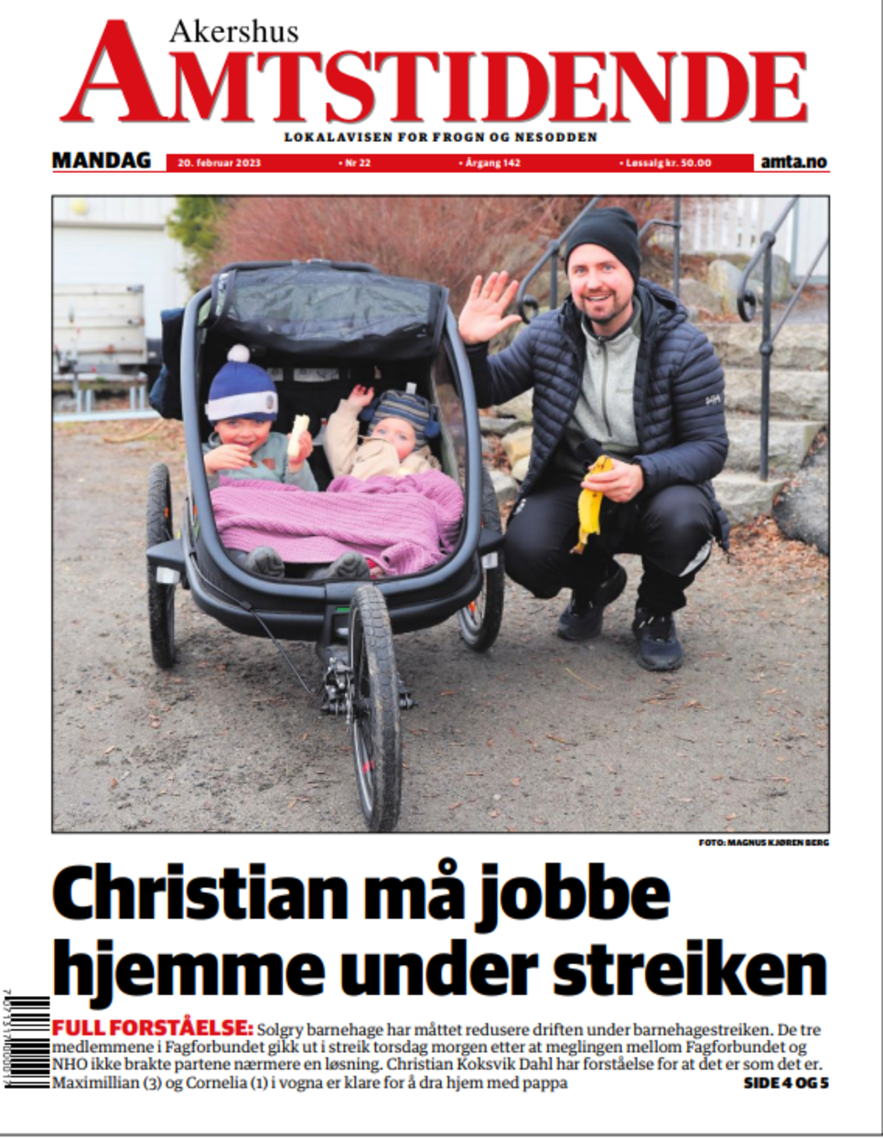 Amta: Christian må jobbe hjemme under streiken