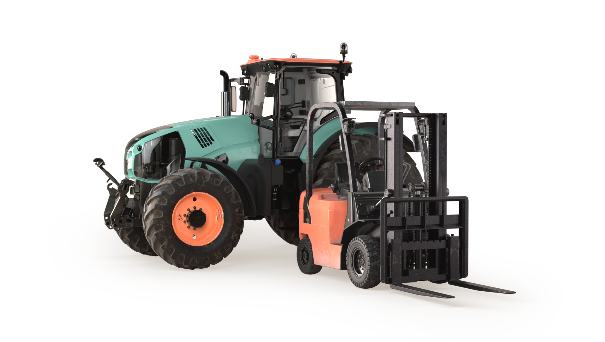 Bilde: Traktor og truck